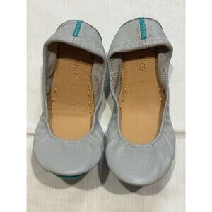Tieks by Gavrieli Foldable Ballet Flats Women’s Size 9 Cool Gray Leather Shoes